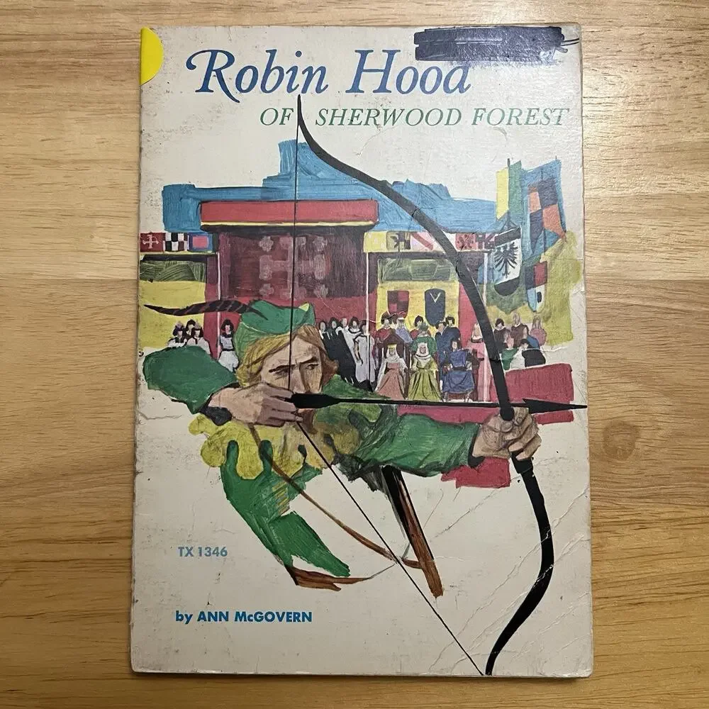 Rare Robin Hood of Sherwood Forest Ann McGovern 1968 1st Print Scholastic Book